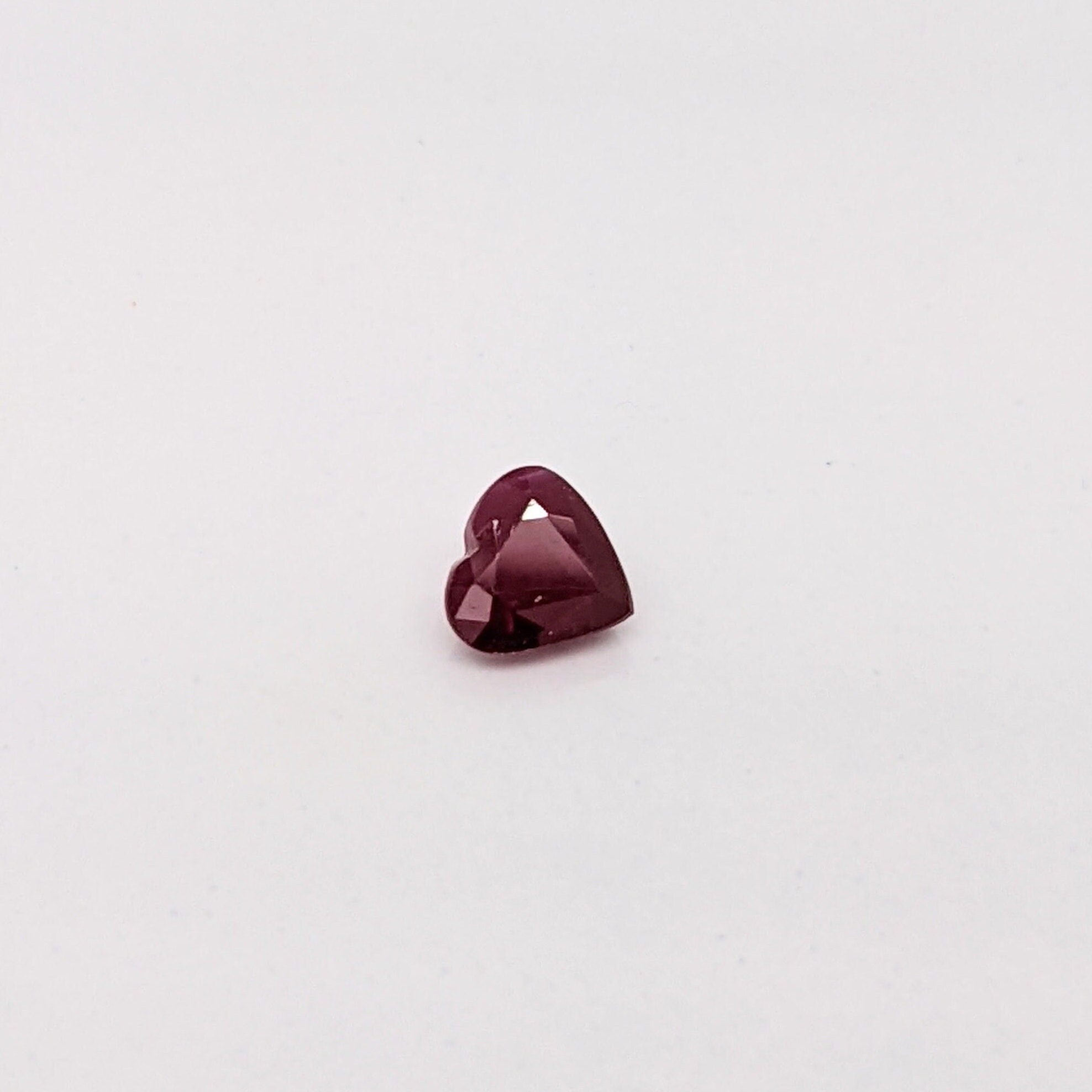 Heart Shape Heated Madagascar Ruby Loose Gemstone | 5mm | July | Pigeon Blood Red | Jewelry Center Stone Set| Certified
