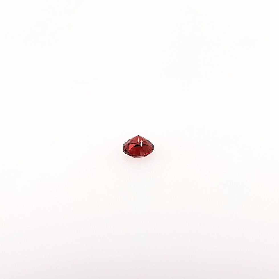 Natural and Untreated Red Garnet Loose Gemstones | Round 3mm 4mm 5mm | January Birthstone | Jewelry Center Stone | Single Pair | Semi Mount