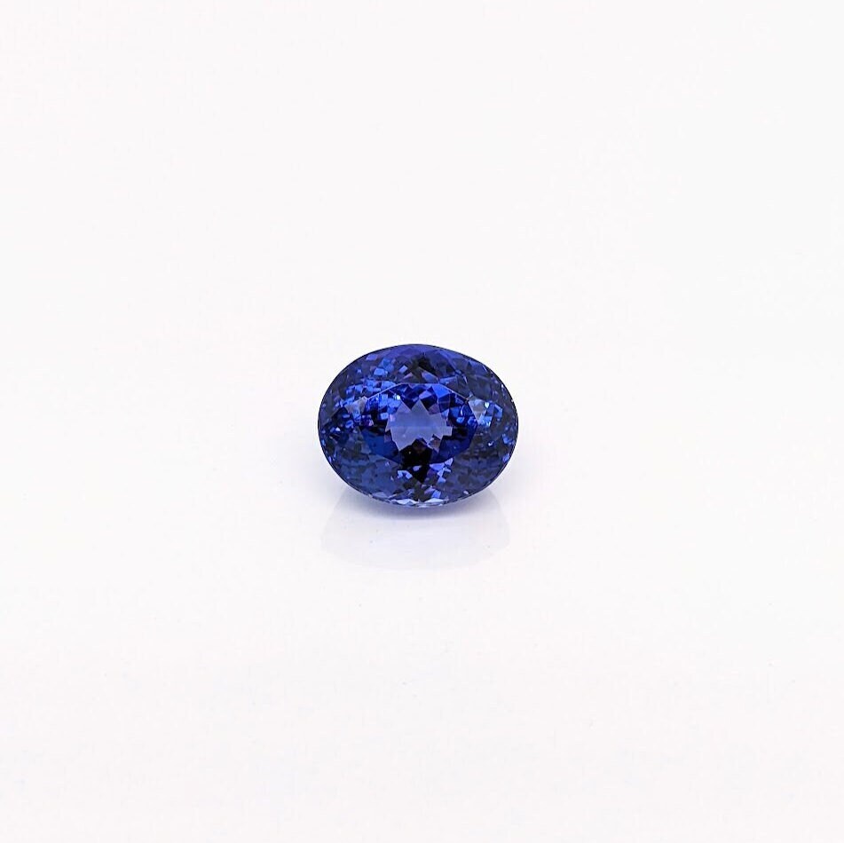 Deluxe AAAA Tanzanite Loose Gemstone | Oval 10x8mm | December Birthstone | Block D | Blue Center Stone for Jewelry Design | 4 Carat