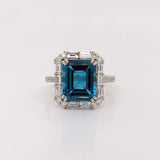 Gemstones-London Blue Topaz Loose Gemstone | Emerald Cut 5x3 6x4 7x5 8x6 9x7 10x8 11x9 12x10 | December Birthstone | LBT Stone Setting Certified - NNJGemstones