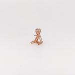 14K Solid Gold Trillion Pendant Setting, Finding, Basket, Prongs | 4mm 5mm 6mm 7mm 8mm 9mm 10mm 11mm | Solitaire Necklace | Made In America