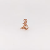 14K Solid Gold Trillion Pendant Setting, Finding, Basket, Prongs | 4mm 5mm 6mm 7mm 8mm 9mm 10mm 11mm | Solitaire Necklace | Made In America