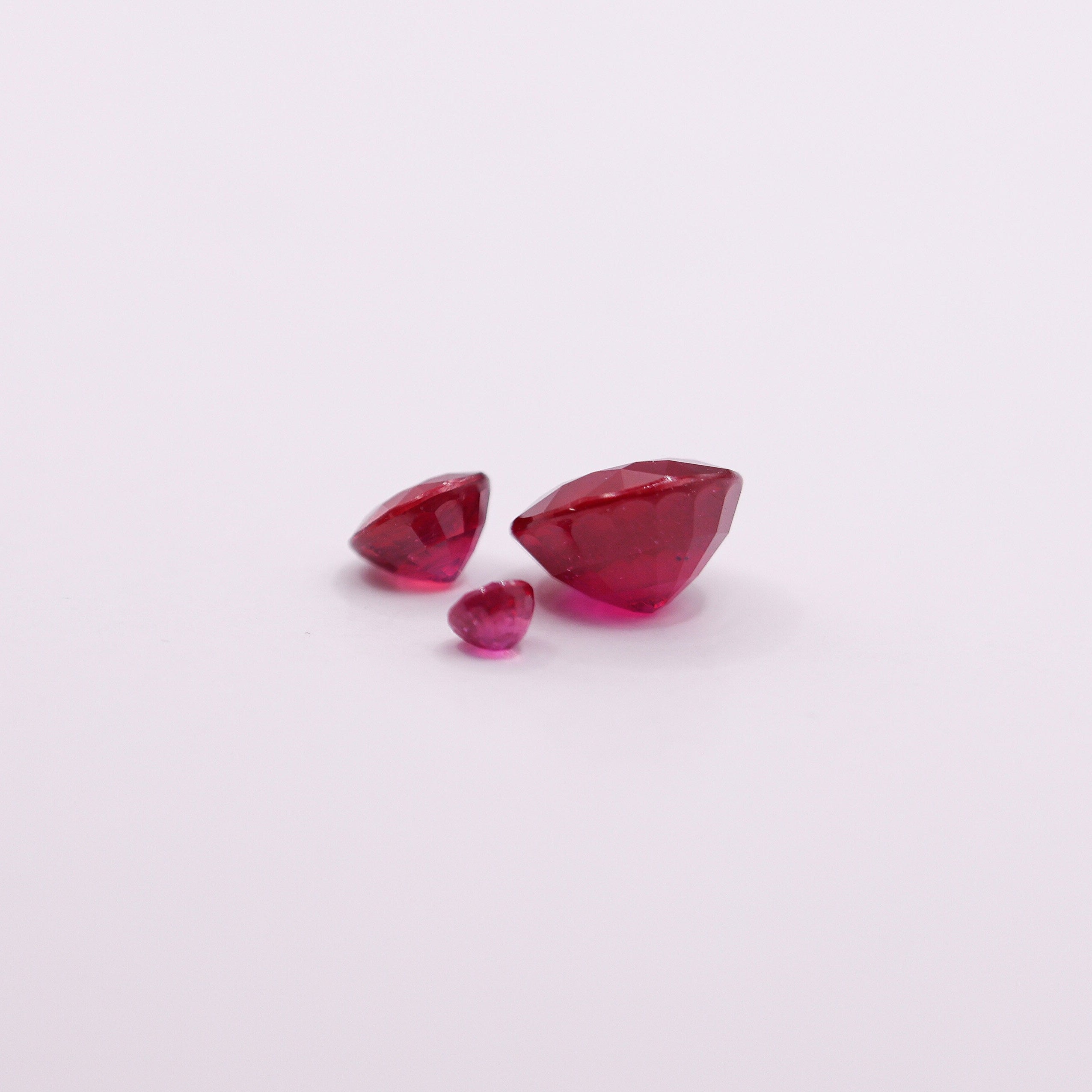 Gemstones-Natural Ruby Loose Gemstones | Round | 5mm 6mm 7mm 8mm 9mm 10mm | Pigeon Blood Red | Jewelry Stone Setting | Fissure Filled | Certified - NNJGemstones
