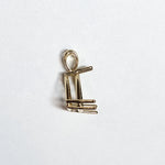 14K Solid Gold Trillion Pendant Setting, Finding, Basket, Prongs | 4mm 5mm 6mm 7mm 8mm 9mm 10mm 11mm | Solitaire Necklace | Made In America