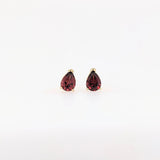 Pear Shape Tear Drop Earring Settings for Studs in Solid 14k Gold Mounting | 6x4mm 7x5mm 8x6mm | Screw backs Push Backs | Findings | 3 Prong
