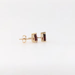Pear Shape Tear Drop Earring Settings for Studs in Solid 14k Gold Mounting | 6x4mm 7x5mm 8x6mm | Screw backs Push Backs | Findings | 3 Prong