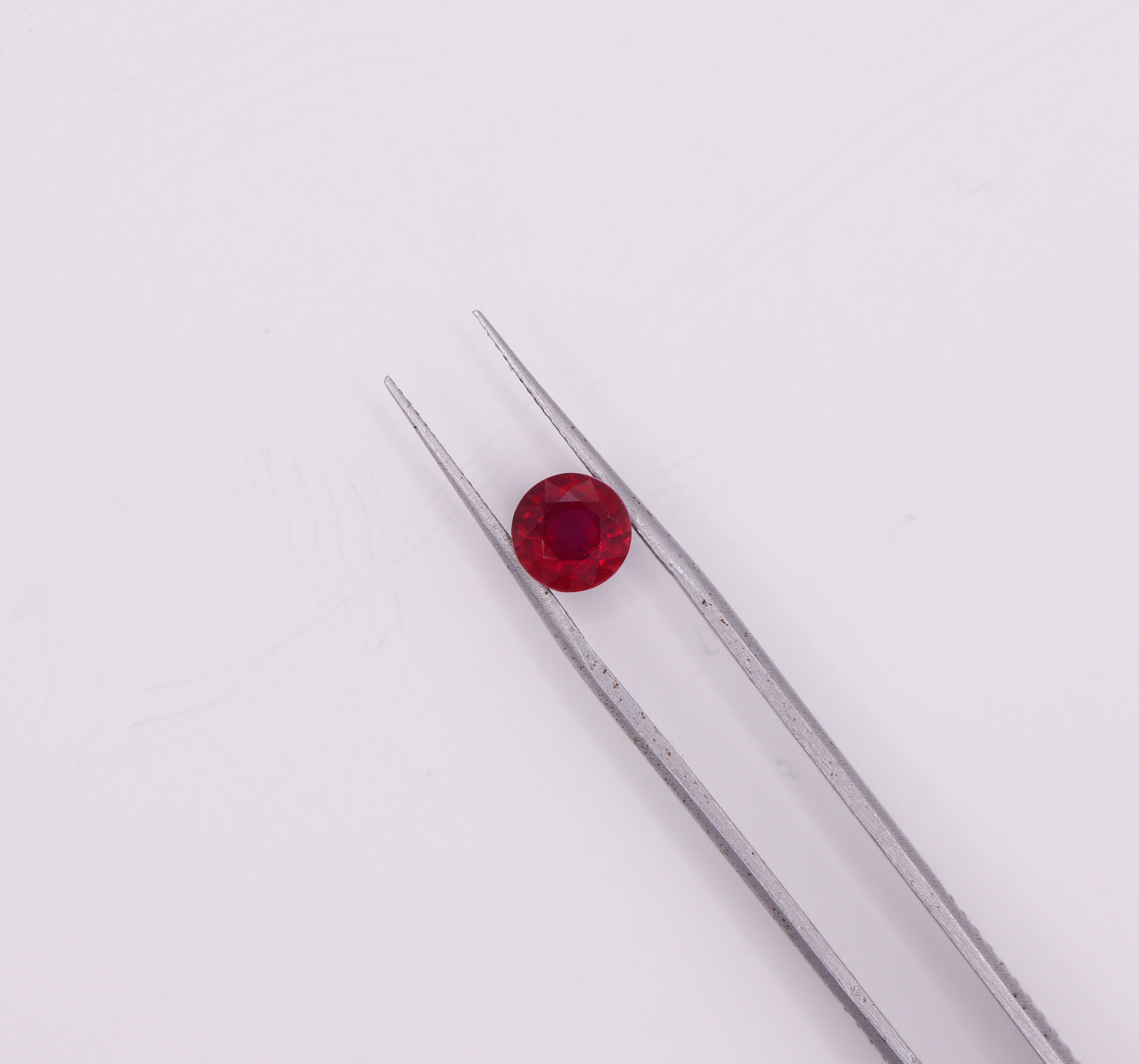Gemstones-Natural Ruby Loose Gemstones | Round | 5mm 6mm 7mm 8mm 9mm 10mm | Pigeon Blood Red | Jewelry Stone Setting | Fissure Filled | Certified - NNJGemstones