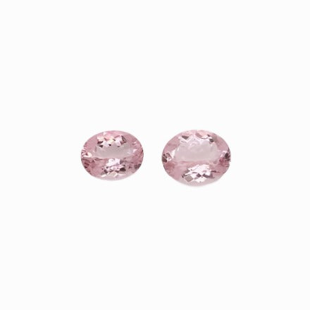 Gemstones-Certified Pink Morganite Loose Gemstone | AAA Cor de Rosa Gem | Oval Shape 5x4mm 6x4mm 7x5mm 8x6mm 9x7mm | Natural Earth Mined - NNJGemstones