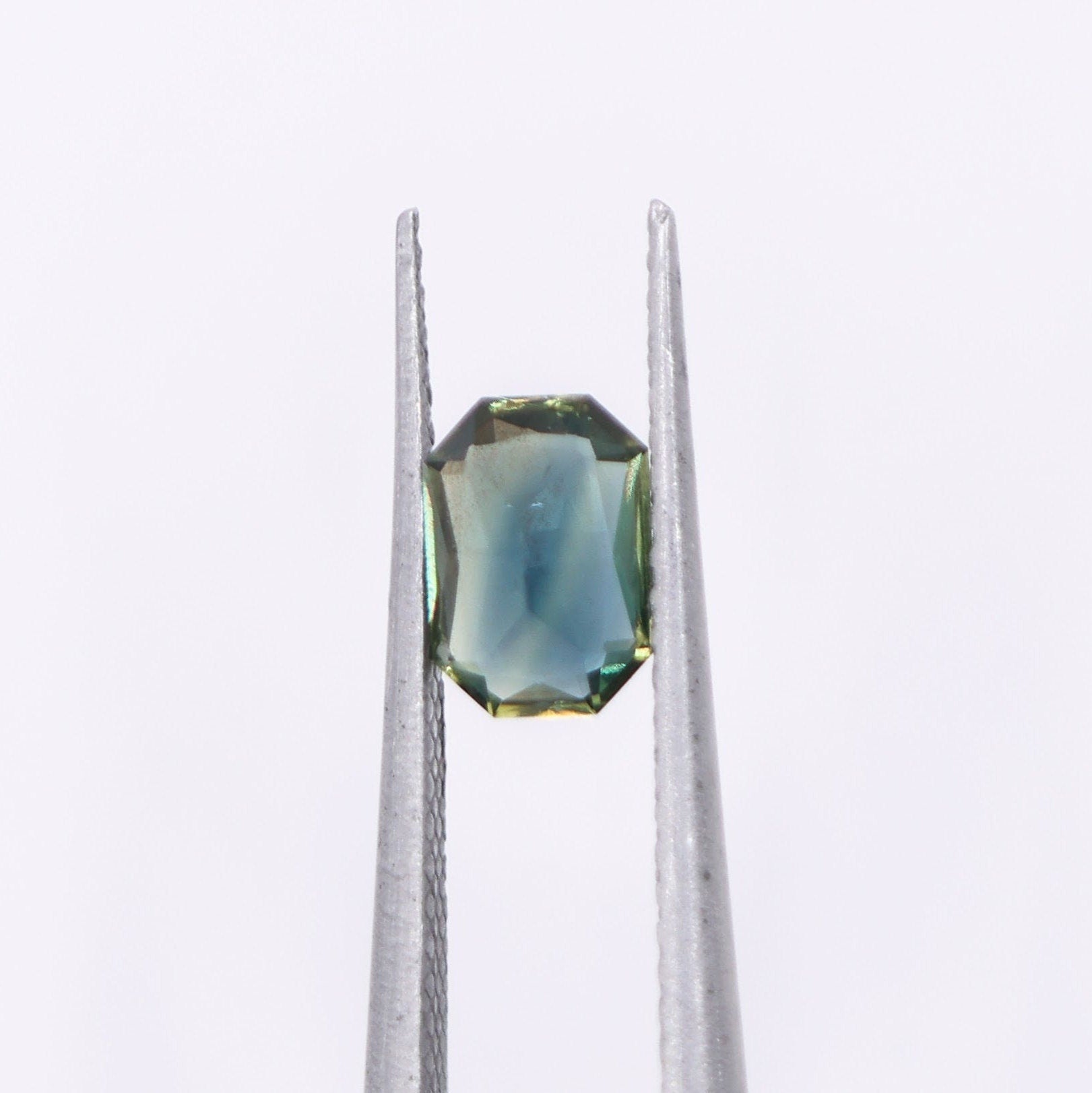 Gemstones-Peacock Sapphire Loose Gemstones | Heated Sapphires | Emerald Cut 7x5mm | September Birthstone | Jewelry Stone Setting | Teal Gemstone | - NNJGemstones