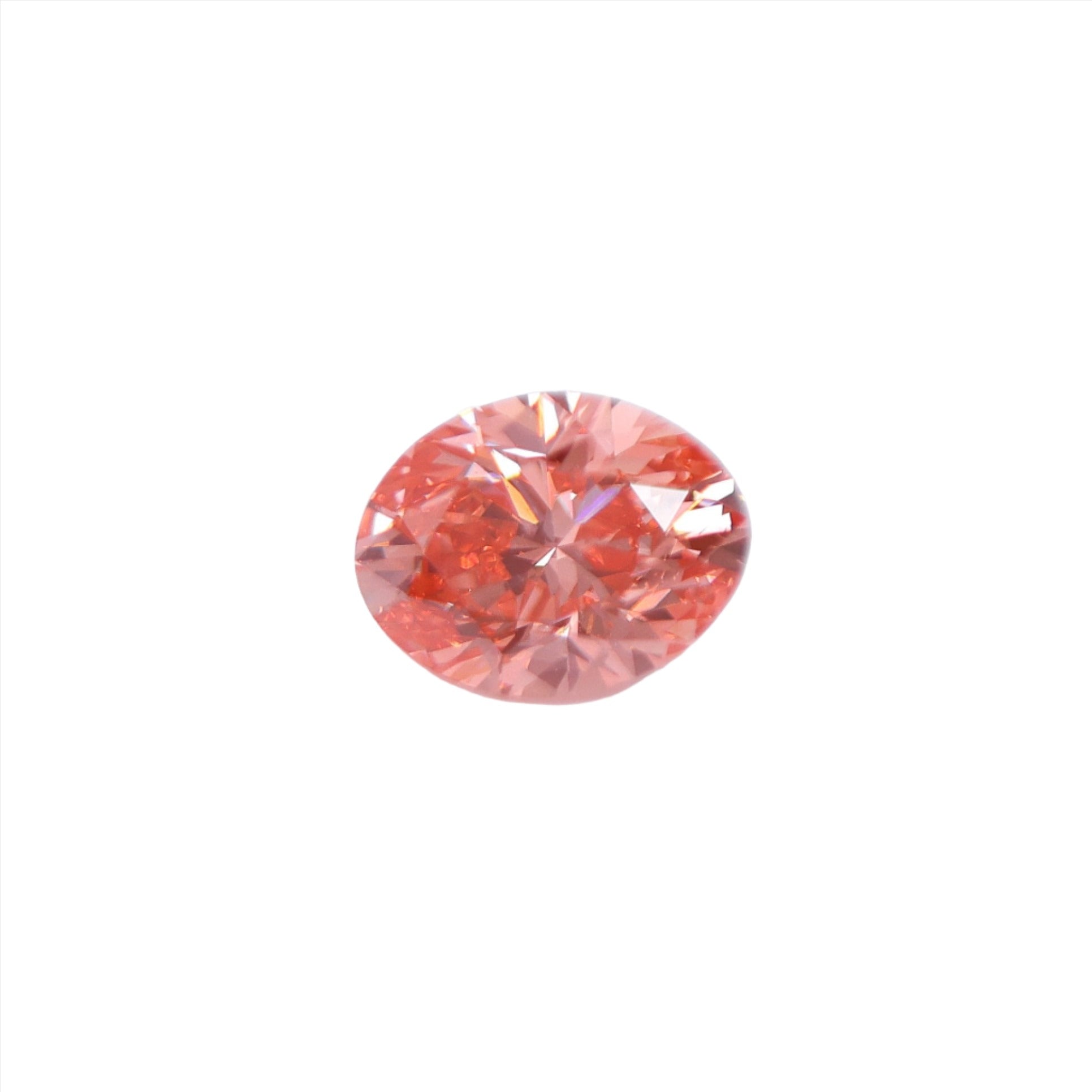 Gemstones-GIA Certified Orangy Pink Natural Earth Mined Diamond Loose Gemstone | 2 Carat Diamond | Oval Cut 9x7mm | Heirloom Gem | Engagement - NNJGemstones