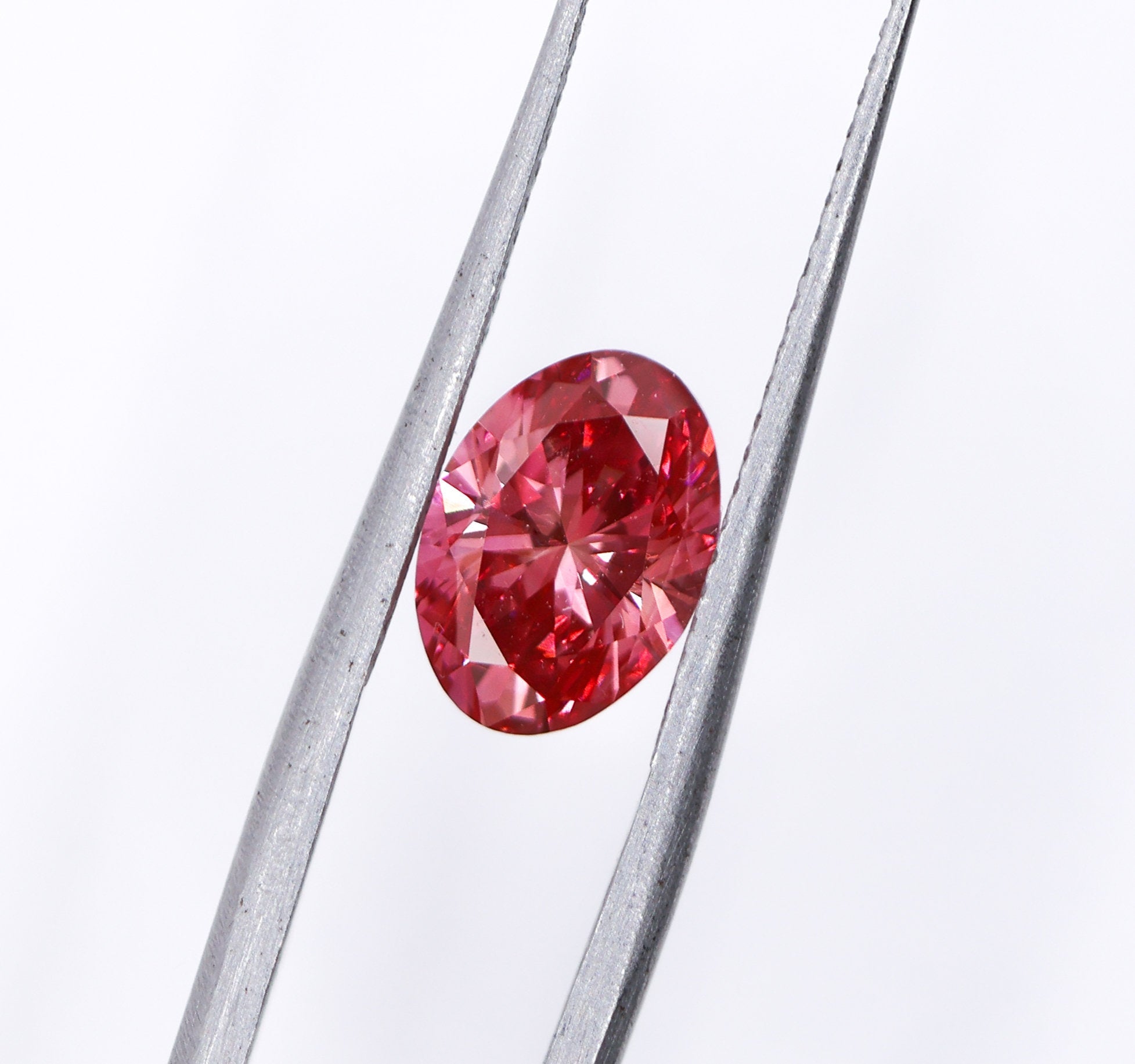Gemstones-GIA Certified Fancy Vivid Pink Diamond | Natural Earth Mined | 1.58 Carat | Oval Cut 9x7mm | Loose Gemstone | Heirloom Diamond | Statement - NNJGemstones