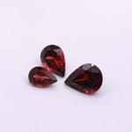 Gemstones-Natural and Untreated Red Garnet Loose Gemstones | Pear 6x4mm 7x5mm 8x6mm | January Birthstone | Customizable | Single or Pair | - NNJGemstones