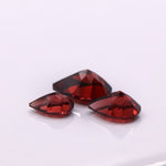 Gemstones-Natural and Untreated Red Garnet Loose Gemstones | Pear 6x4mm 7x5mm 8x6mm | January Birthstone | Customizable | Single or Pair | - NNJGemstones