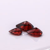 Gemstones-Natural and Untreated Red Garnet Loose Gemstones | Pear 6x4mm 7x5mm 8x6mm | January Birthstone | Customizable | Single or Pair | - NNJGemstones