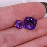 Gemstones-Purple Amethyst Loose Gemstones || Cushion Cut 6mm 8mm 9mm || Zambian Amethyst || February Birthstone || Single or Pair || - NNJGemstones