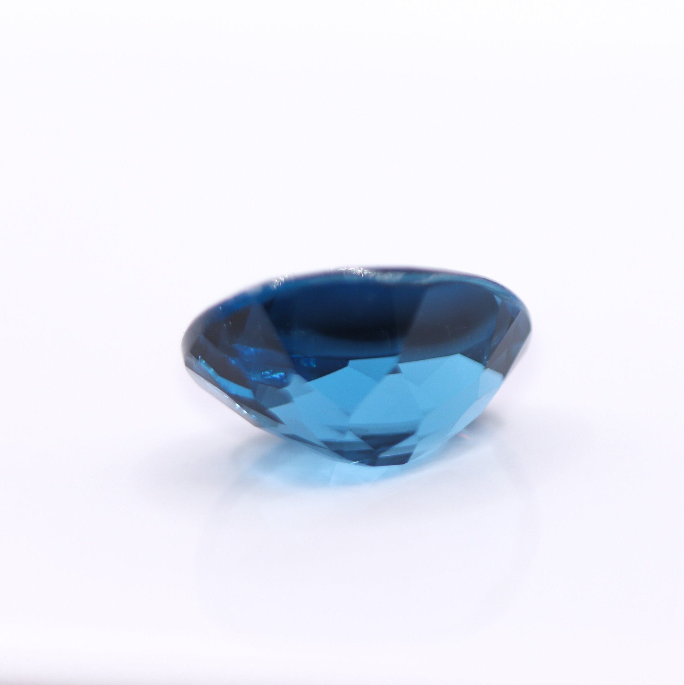 Gemstones-Beautiful London Blue Topaz Loose Gemstone || Oval Shape 16x12mm || Customizable || December Birthstone || - NNJGemstones