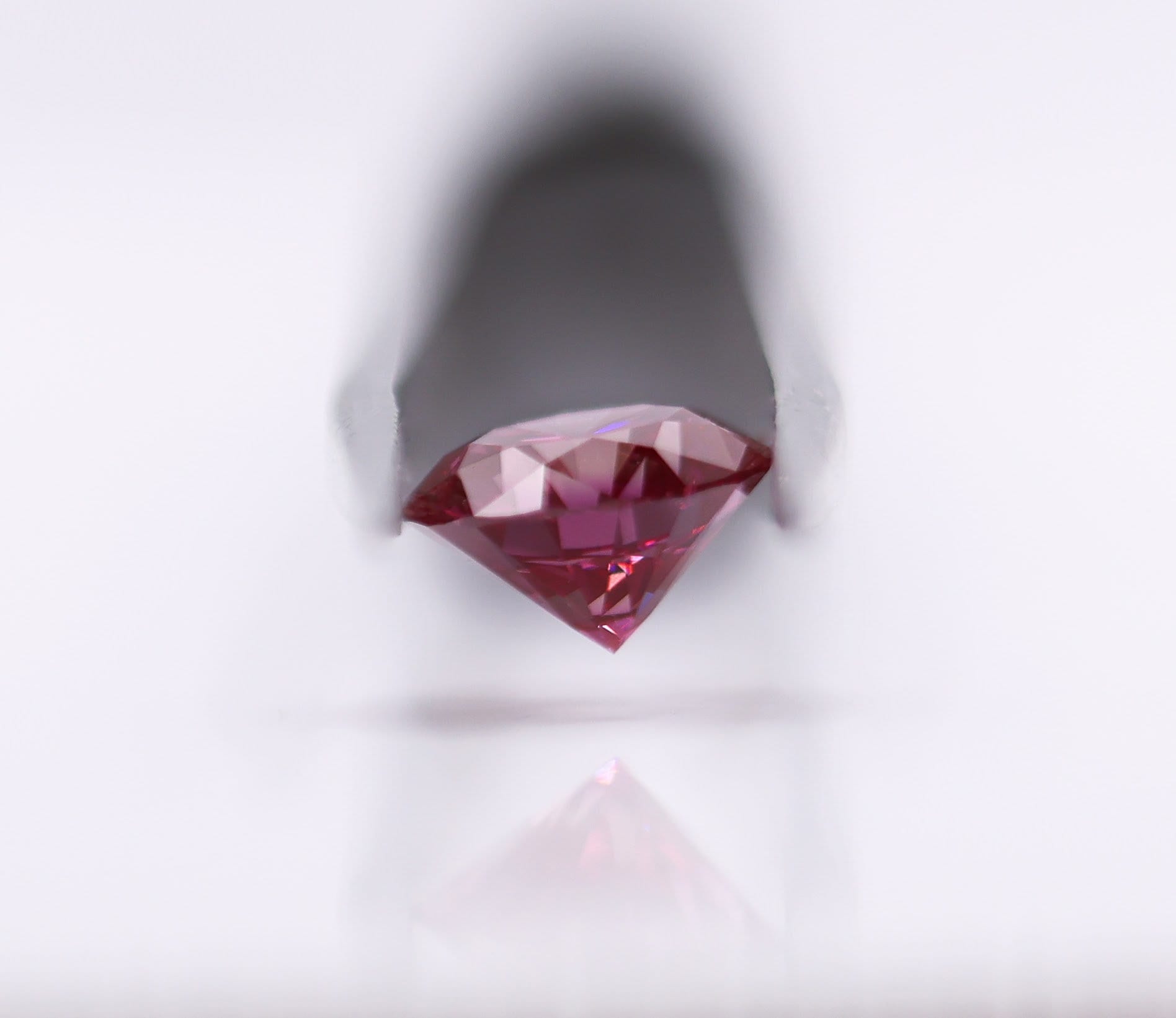 Gemstones-GIA Certified VVS2 Fancy Deep Purplish Pink Diamond | Treated Natural Earth Mined | 2 Carat | Brilliant Round 8mm | Loose Gemstone - NNJGemstones